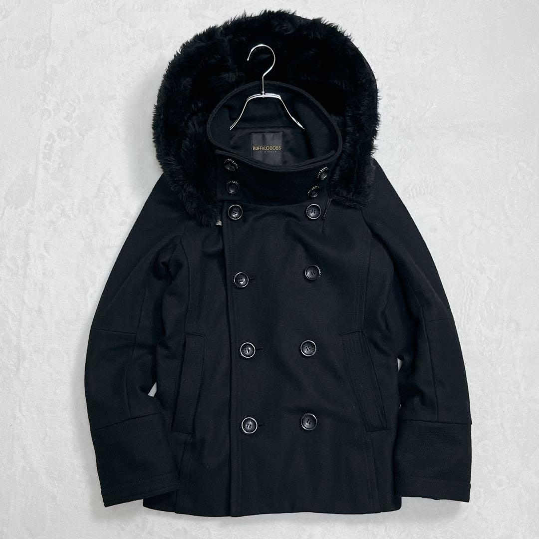 『バッファロー ボブス』 ピーコート メルトン ファーフード取外し可 中綿