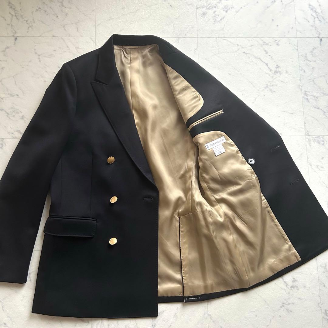 UNION LAUNCH 紺ブレ 金ボタン ダブルジャケット S