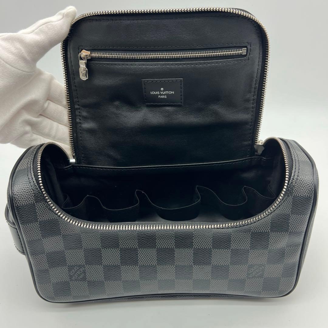 【美品】ダミエ グラフィット トワレ N47625 セカンドバッグ