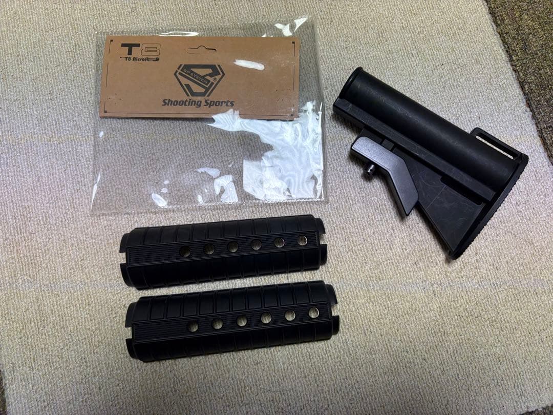 t8 mws用　xm177/m733 スリムハンドガード　ストックセット