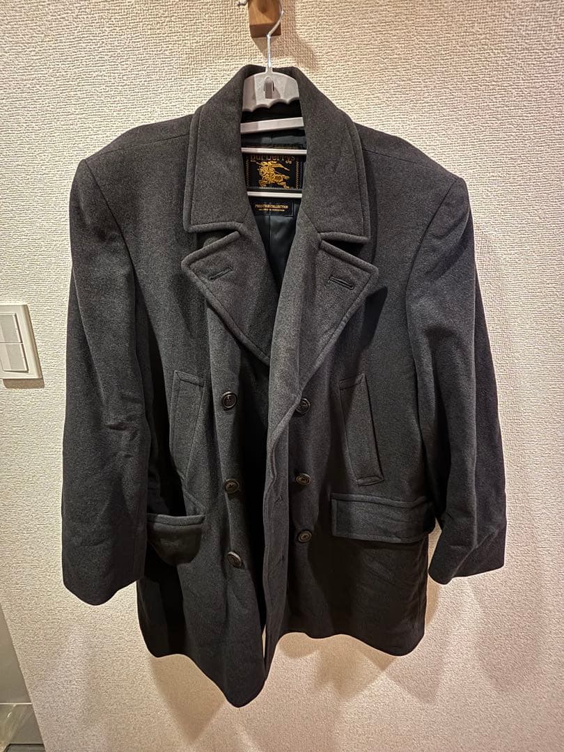 【値下げ可‼️】Burberrys グレー ピーコート ウール