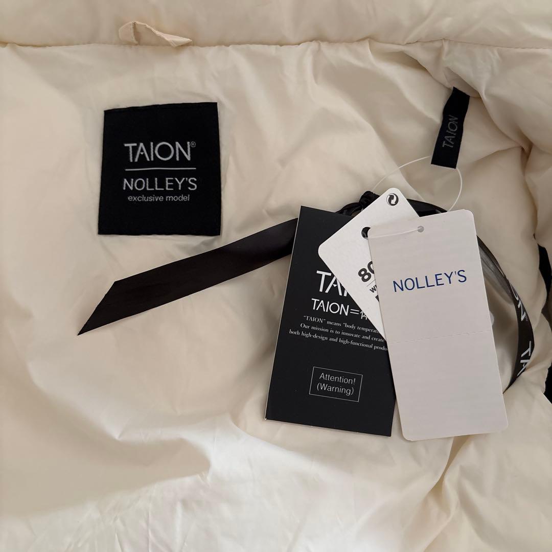 TAION NOLLY's 別注ダイヤキルト　ダウンジレ　オフホワイト