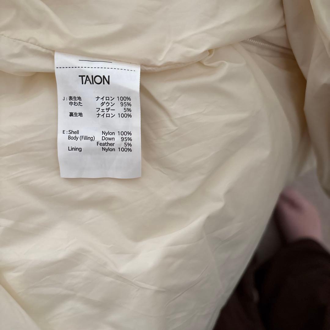 TAION NOLLY's 別注ダイヤキルト　ダウンジレ　オフホワイト