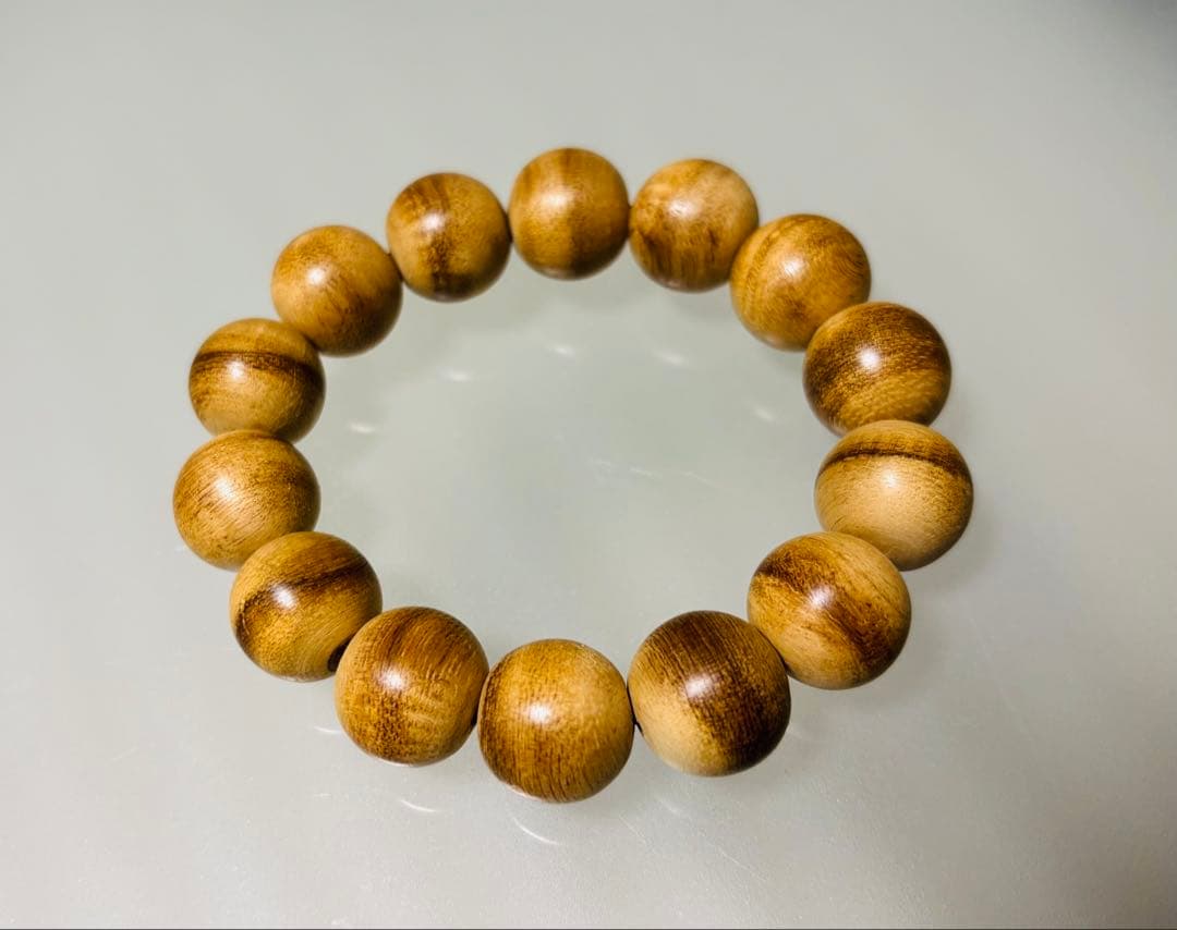 希少香木 沈香腕輪（特大珠）