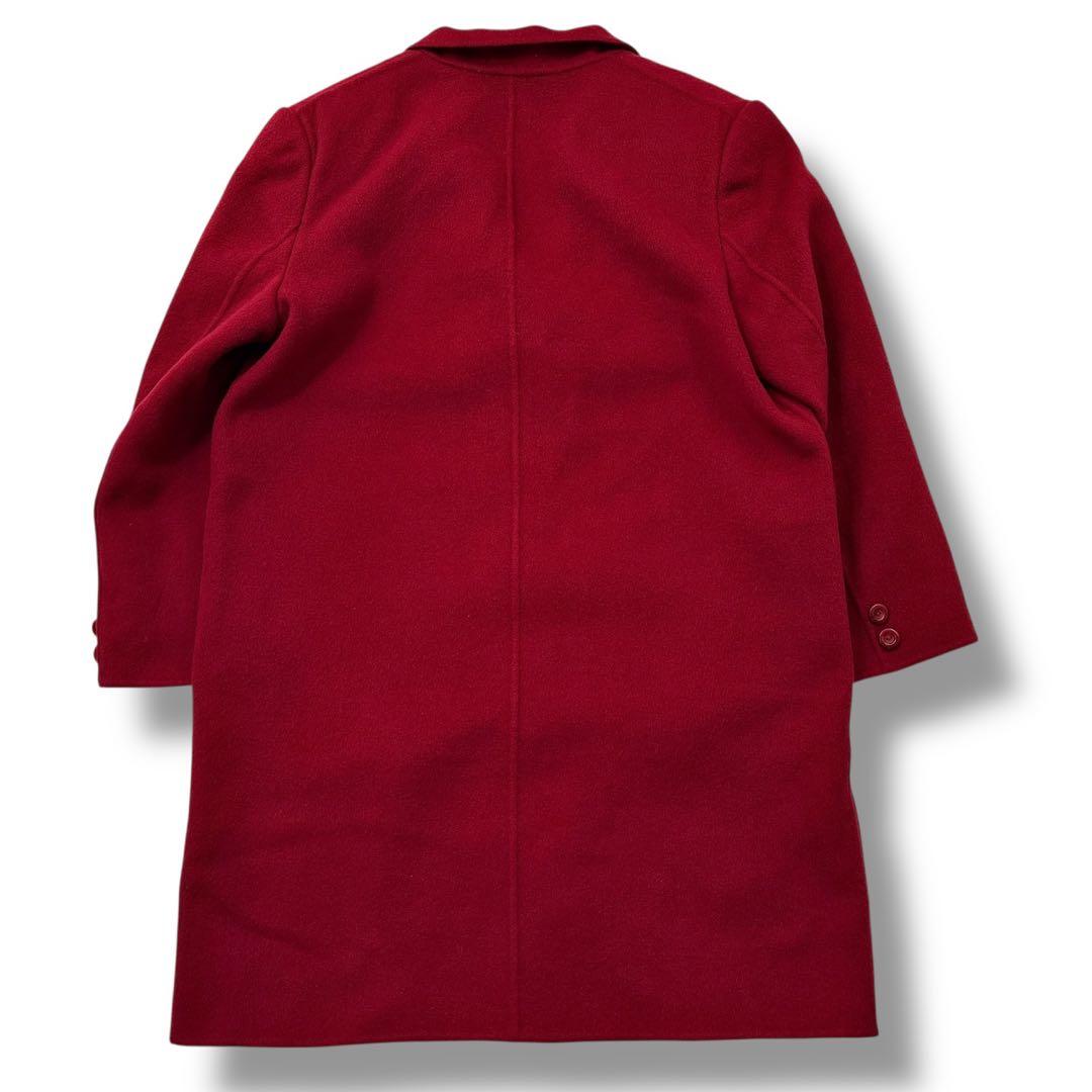 極美品】BURBERRY バーバリー カシミヤ ロングコート M〜L ロゴボタン