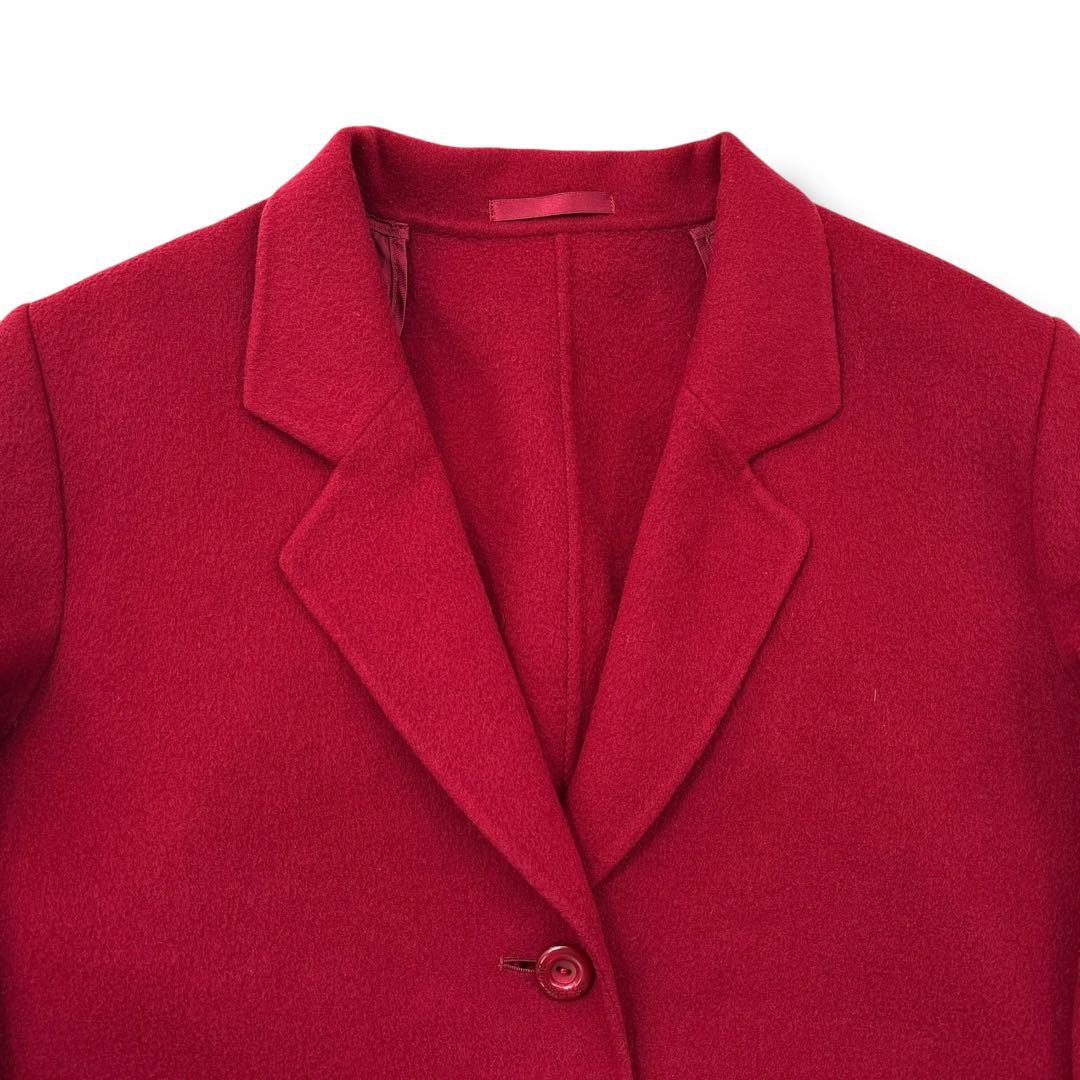 極美品】BURBERRY バーバリー カシミヤ ロングコート M〜L ロゴボタン