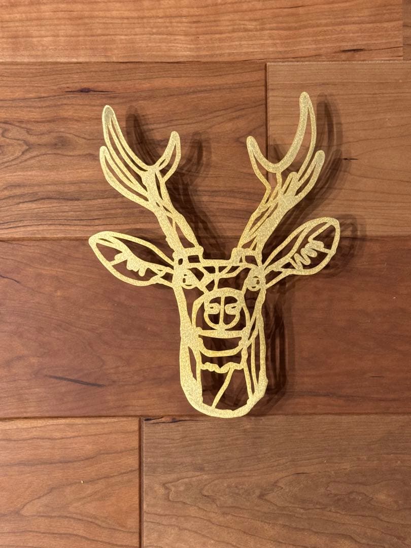 【未使用 】 HAyU ハユ　ニホンジカ　ゴールド　プレート