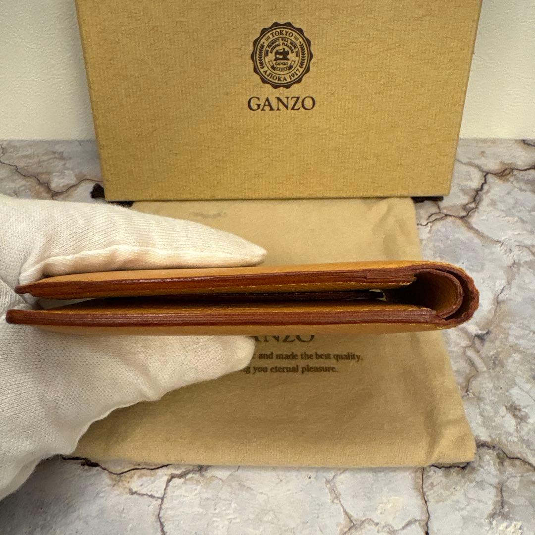 セール‼️GANZO ミネルバナチュラル　 二つ折り財布