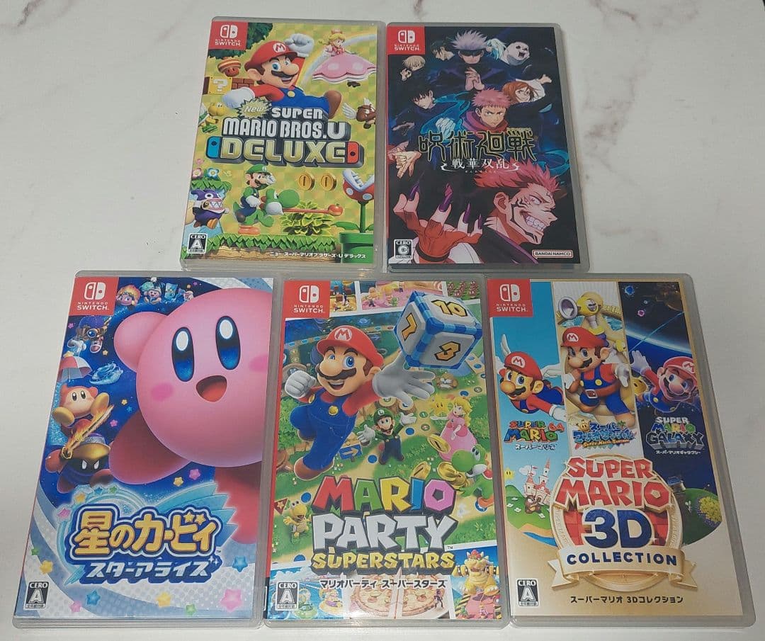 Switch ゲーム ソフト 5本 セット まとめ売り