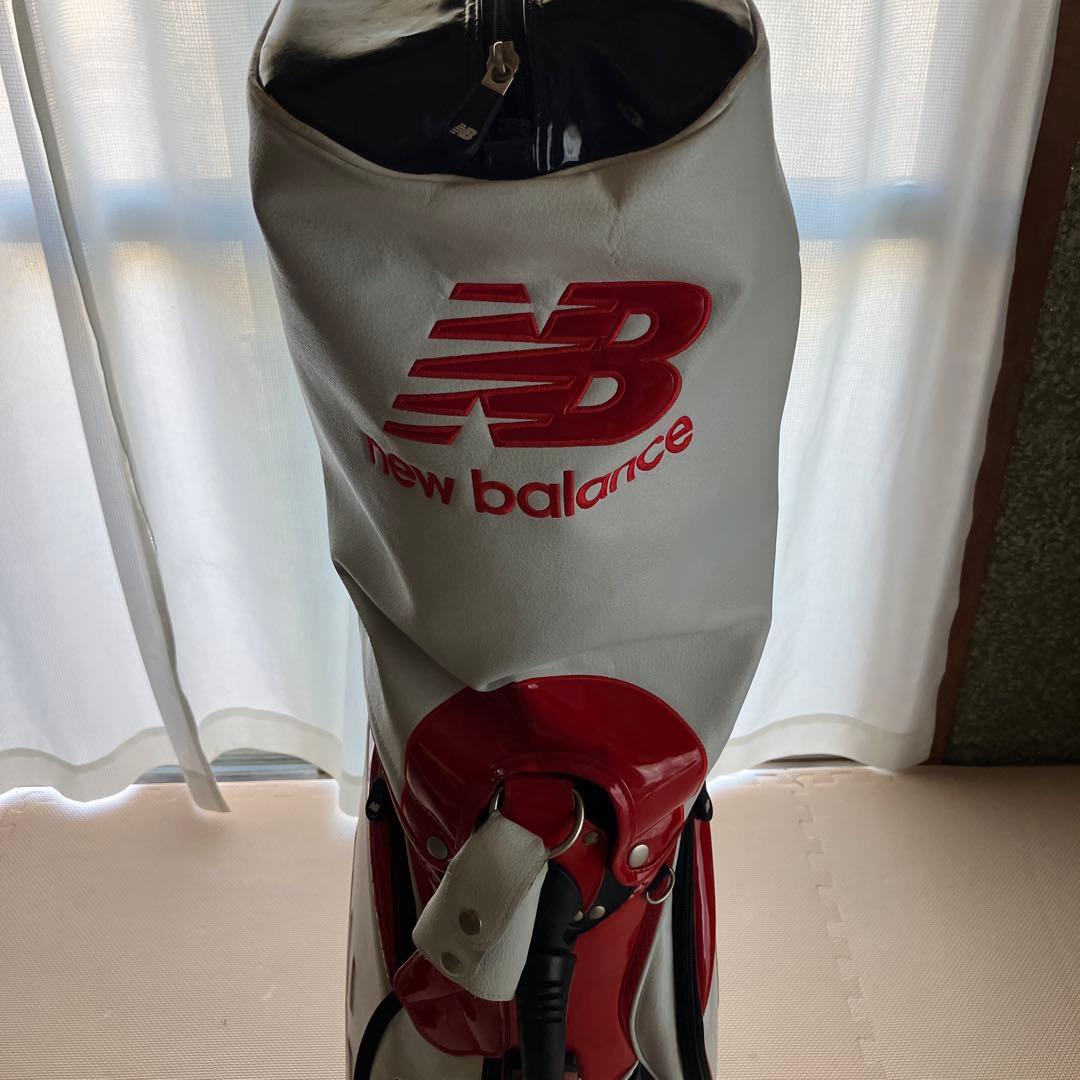 new balance ゴルフキャディバッグ ホワイト/レッド