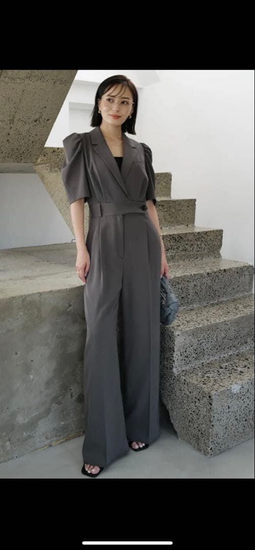 アニュアンス　テーラードオールインワン