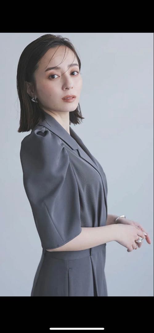 アニュアンス　テーラードオールインワン