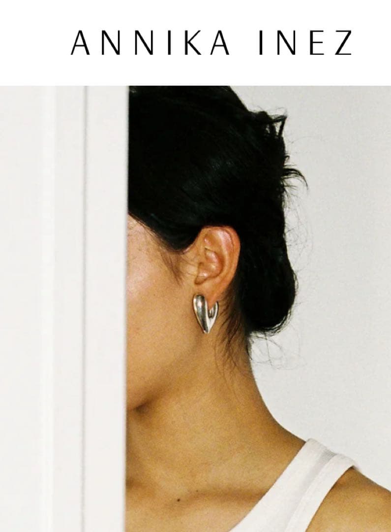 ANNIKA INEZ ハートシェイプピアス