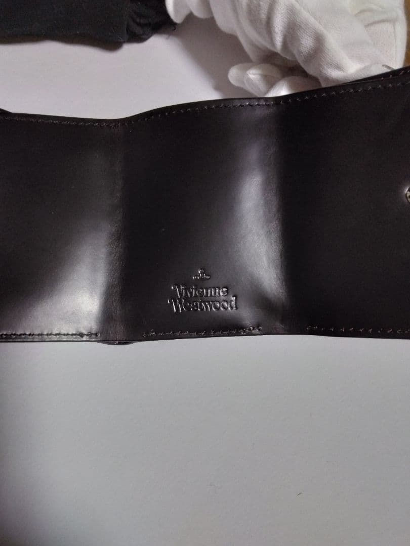 Vivienne Westwood 三つ折り財布 黒紫