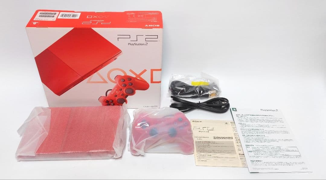 未使用！ PlayStation2 SCPH-90000 シナバーレッド PS2