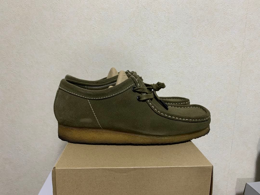 靴 Clarks Wallabee Khaki us 9 1/2