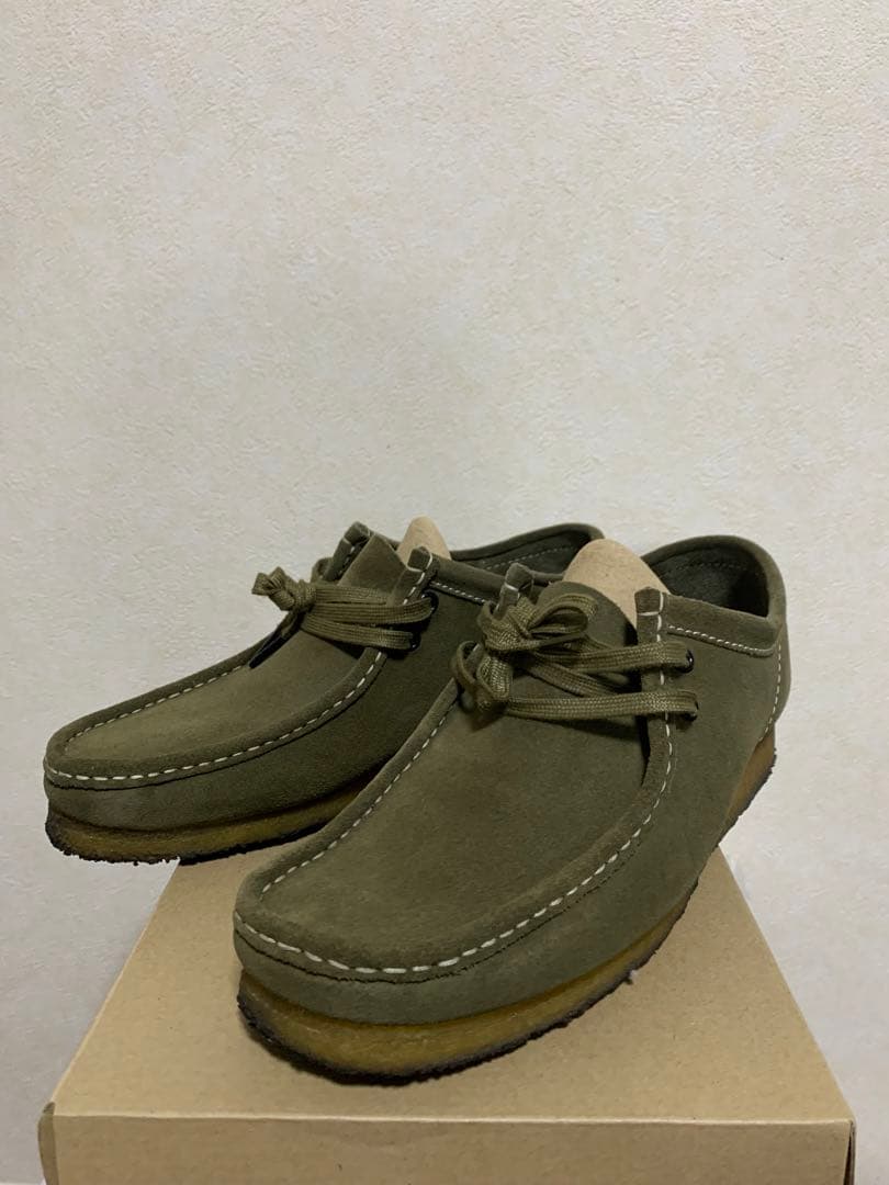 靴 Clarks Wallabee Khaki us 9 1/2