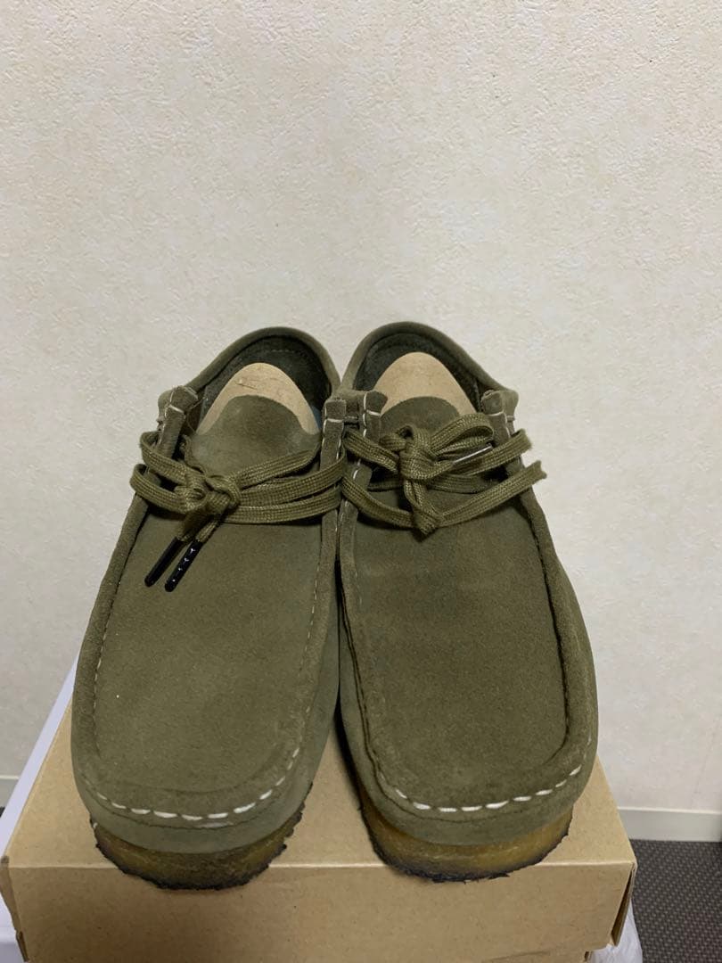 靴 Clarks Wallabee Khaki us 9 1/2