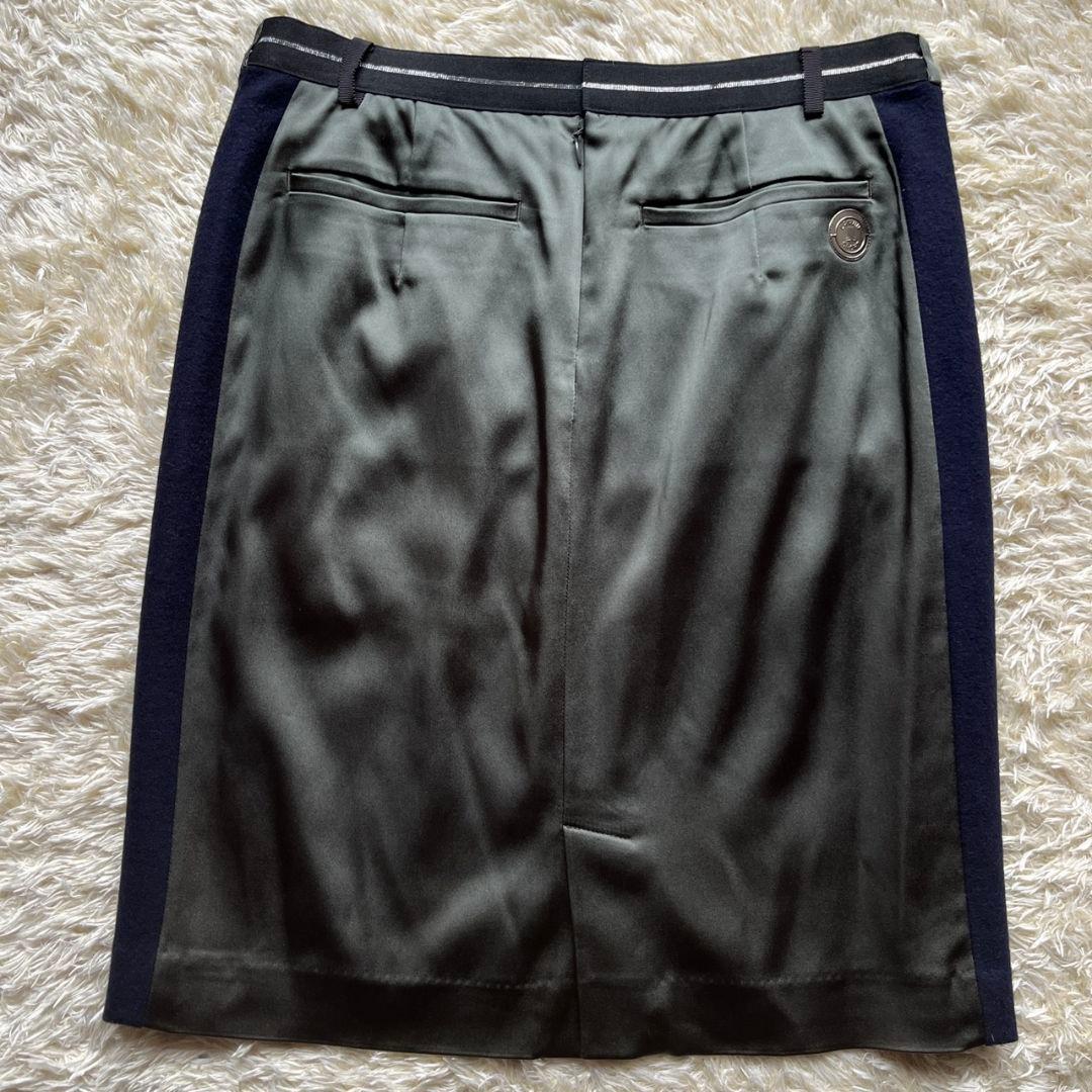 美品　ランバンスポール　ゴルフウェア　タイトスカート　スコート　光沢　タイト