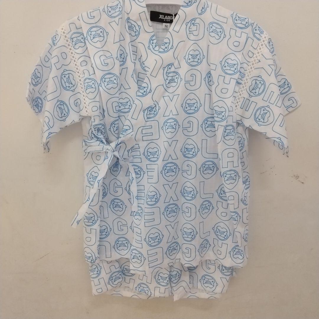 新品未使用 M100~110cm エクストララージキッズ 甚平 ファニーゴリラ