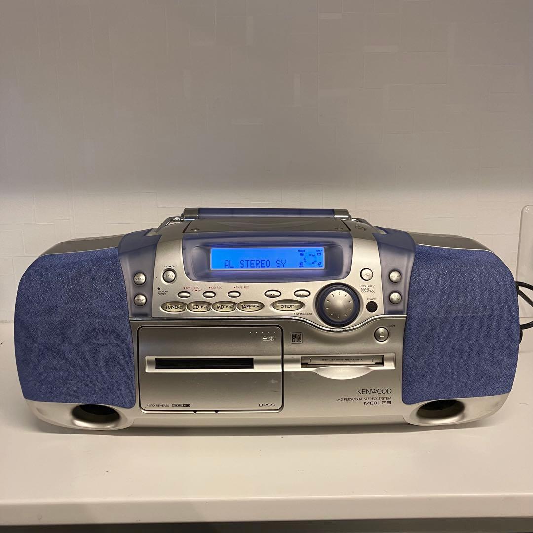 KENWOOD　ケンウッド　MD/CDラジカセ　MDX-F3