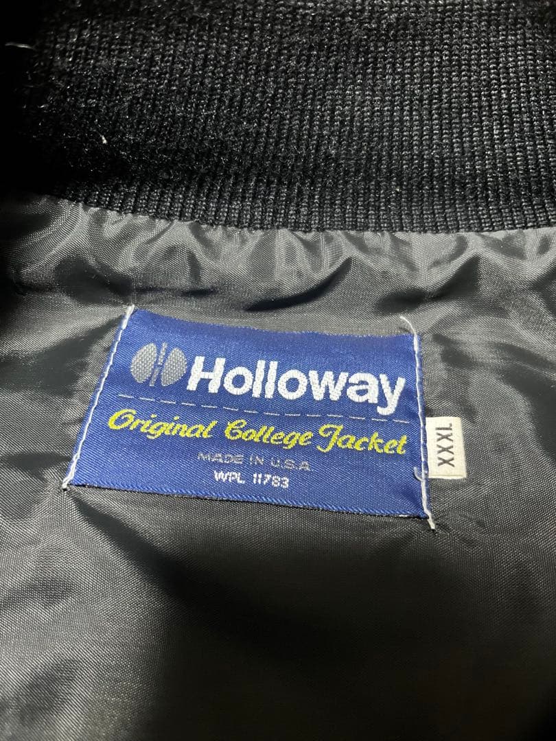 USA製 HOLLOWAY ホロウェイ スタジャン 袖レザー