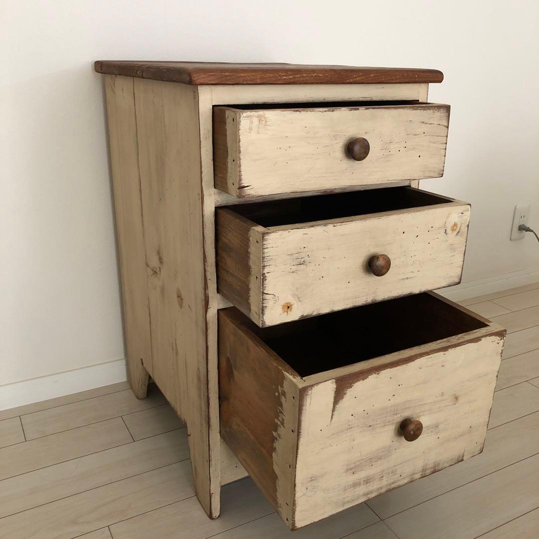 チェブ　引き出し3段キャビネット　確認用