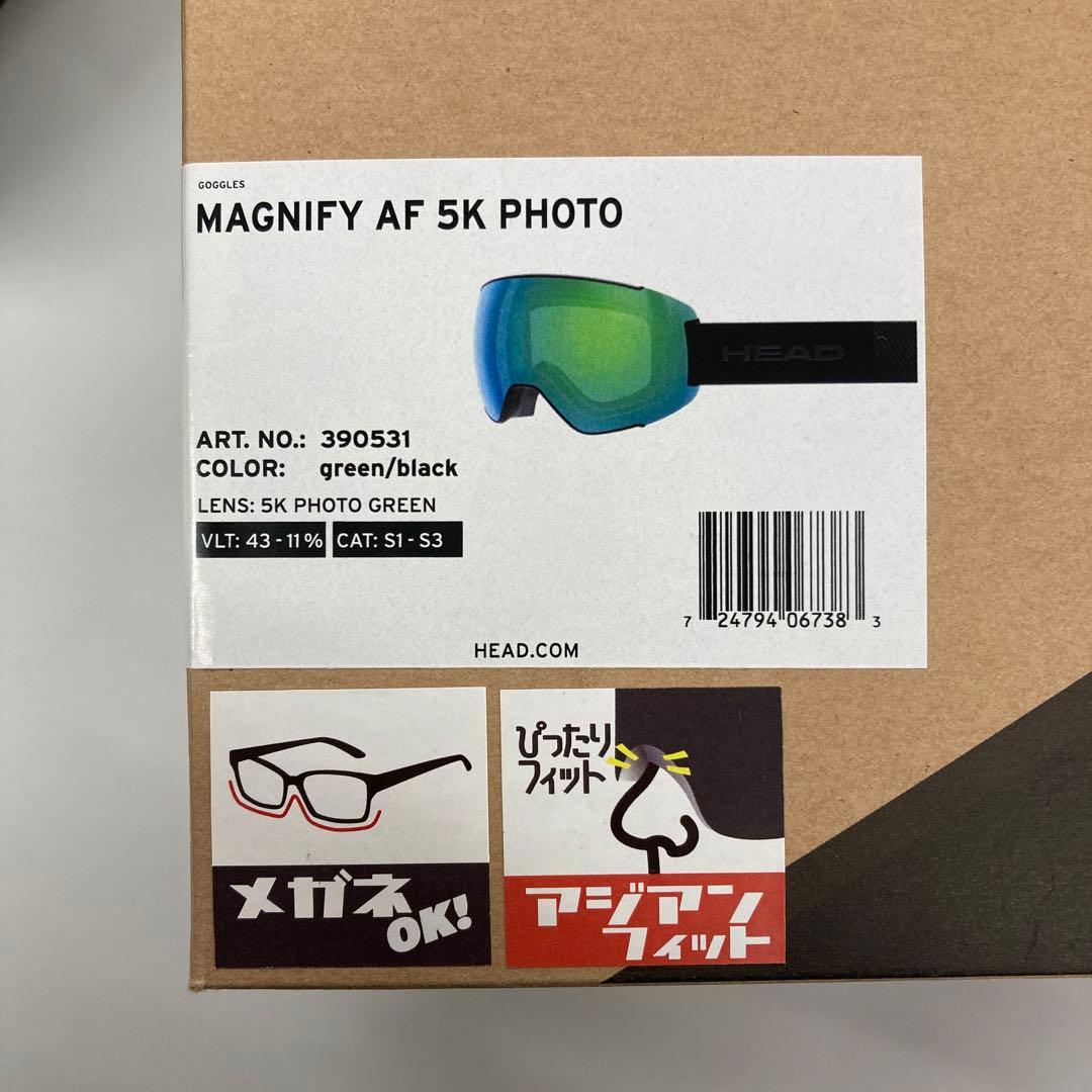 新品未使用　スノーゴーグル　ヘッド　【MAGNIFY AF 5K PHOTO】