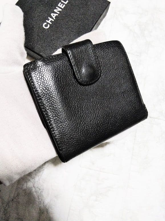 【綺麗】シャネル キャビア デカココマーク 財布