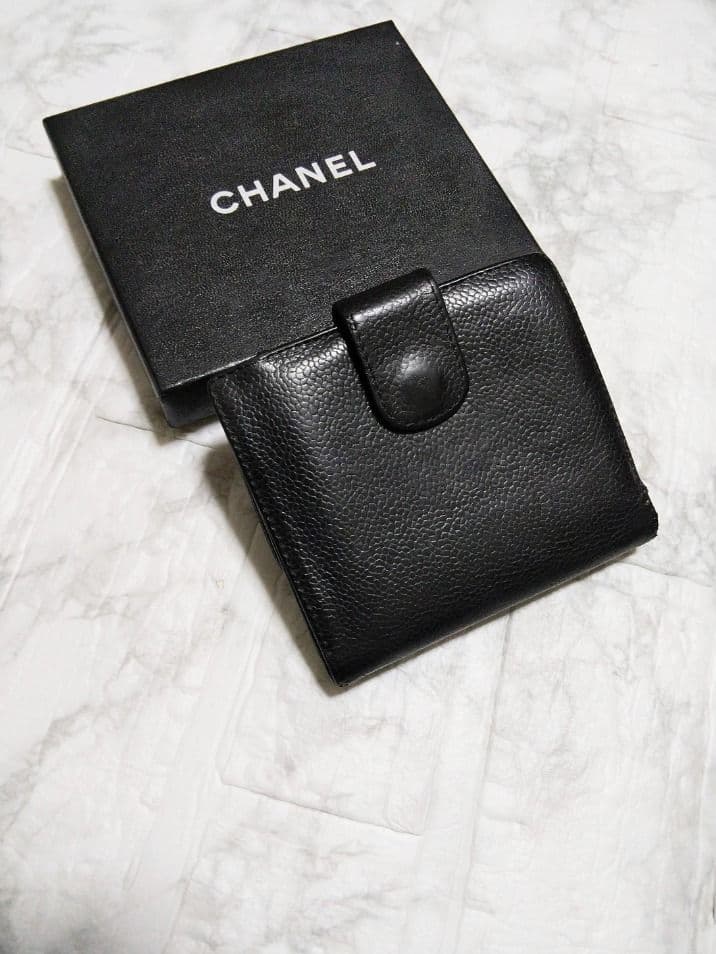 【綺麗】シャネル キャビア デカココマーク 財布