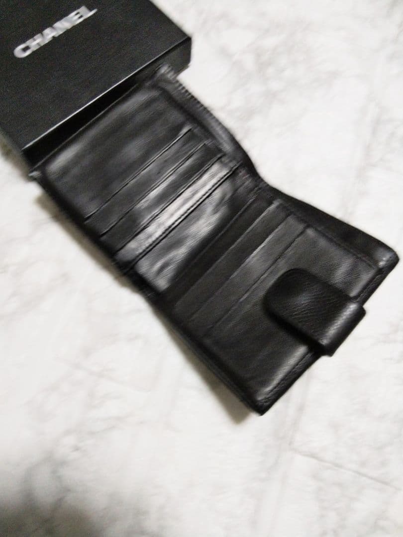 【綺麗】シャネル キャビア デカココマーク 財布