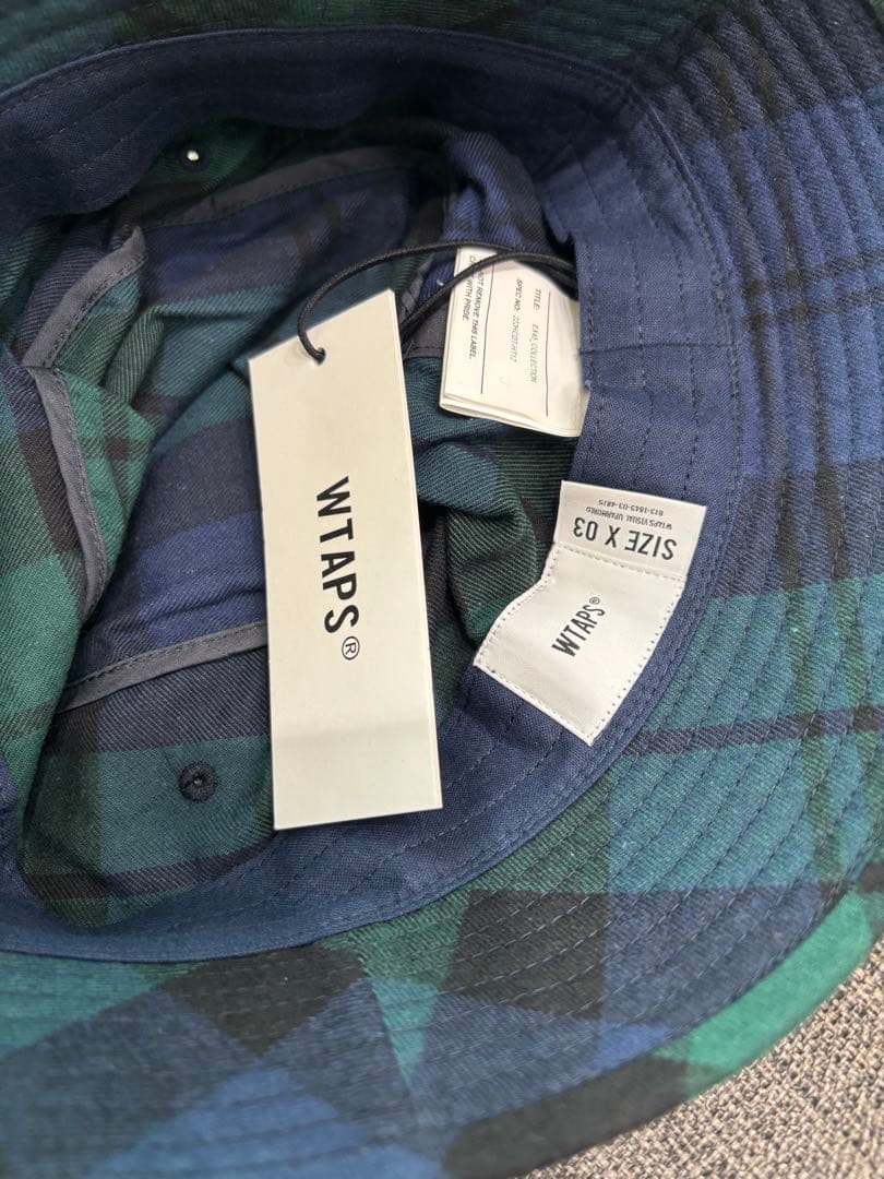 値下げ不可 wtaps jungle hat Lサイズ ブラックウォッチ 新品