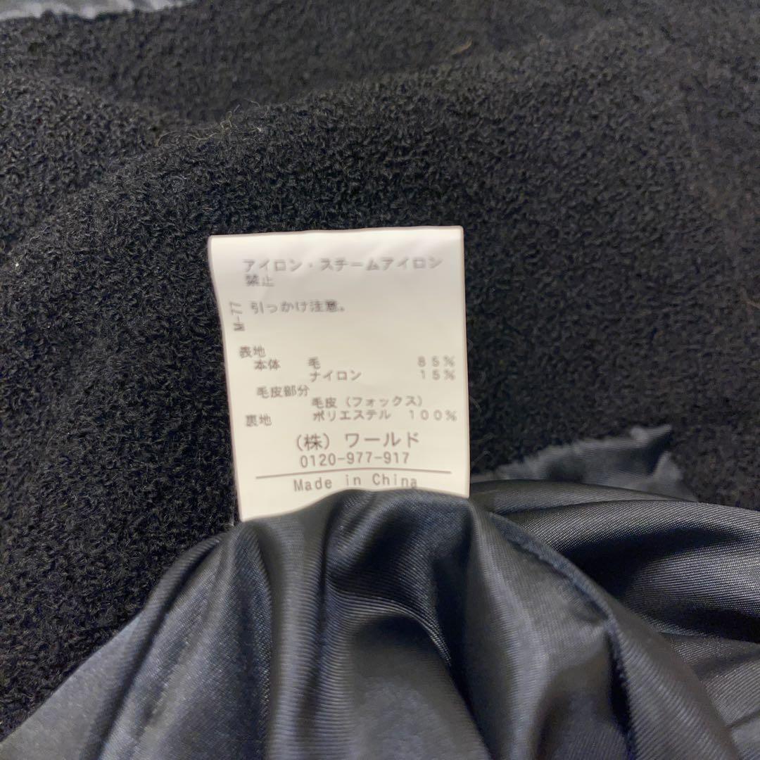 アナトリエ　ブラック ケープコート