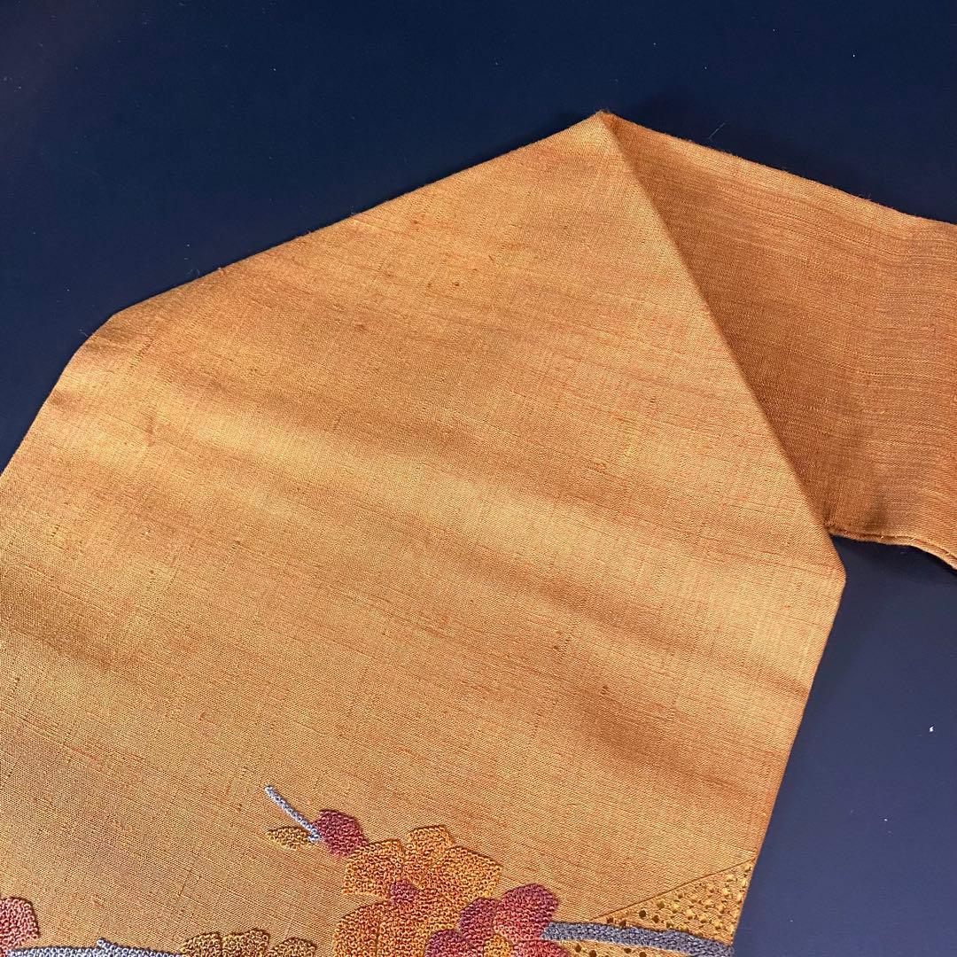 YU-051 名古屋帯 汕頭刺繍 相良刺繍 総手刺繍 三大刺繍 未使用品 希少