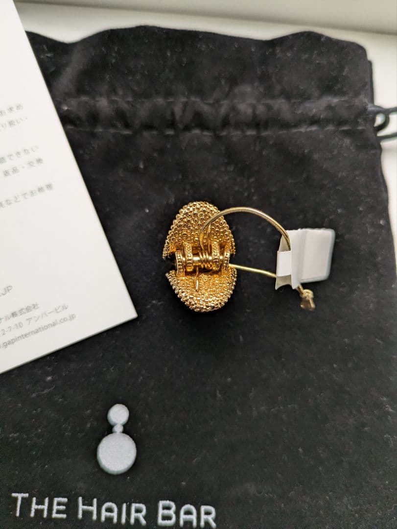 未使用＆匿名配送　THBT メタルペブルジョークリップ　ゴールド