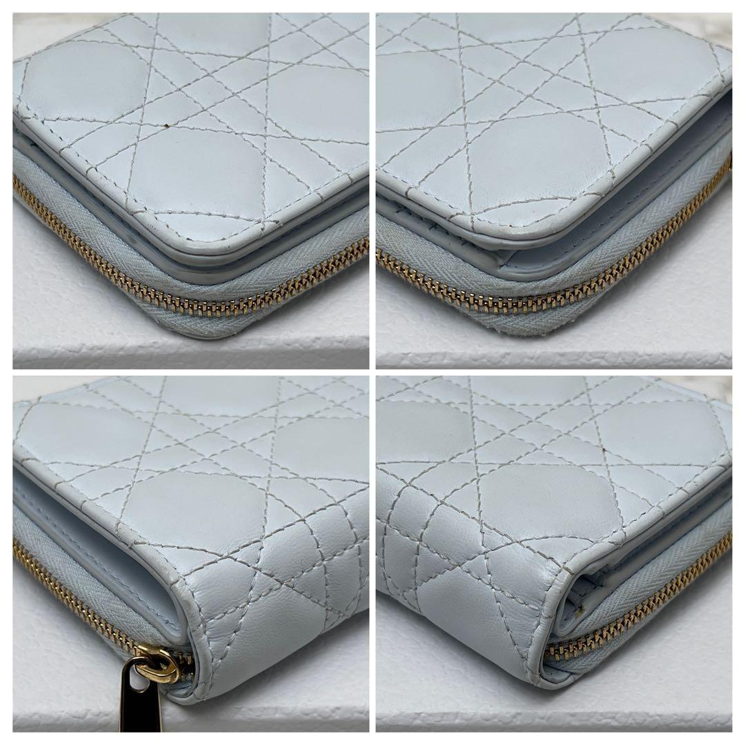 ディオール 【日本限定】 Dior Scarlet ウォレット 折り財布 ブルー