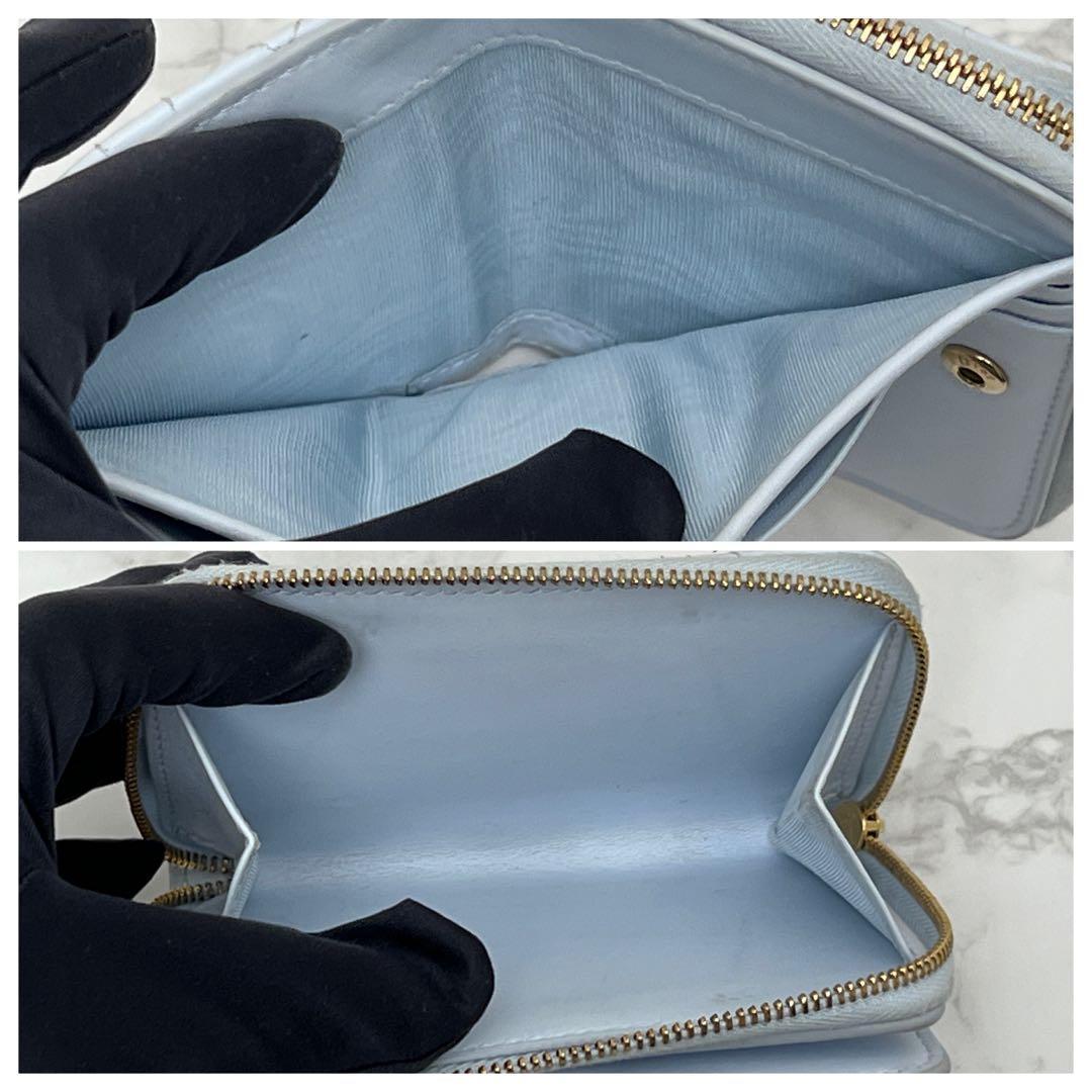 ディオール 【日本限定】 Dior Scarlet ウォレット 折り財布 ブルー