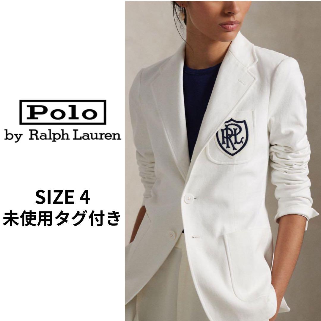 ✨未使用タグ付き✨ラルフローレン　ロゴクレスト コットン ジャージー ブレザー