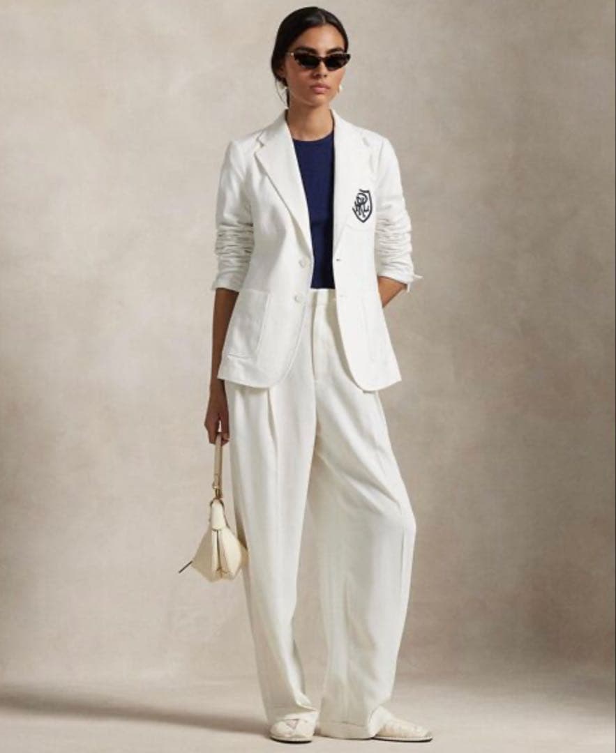 ✨未使用タグ付き✨ラルフローレン　ロゴクレスト コットン ジャージー ブレザー