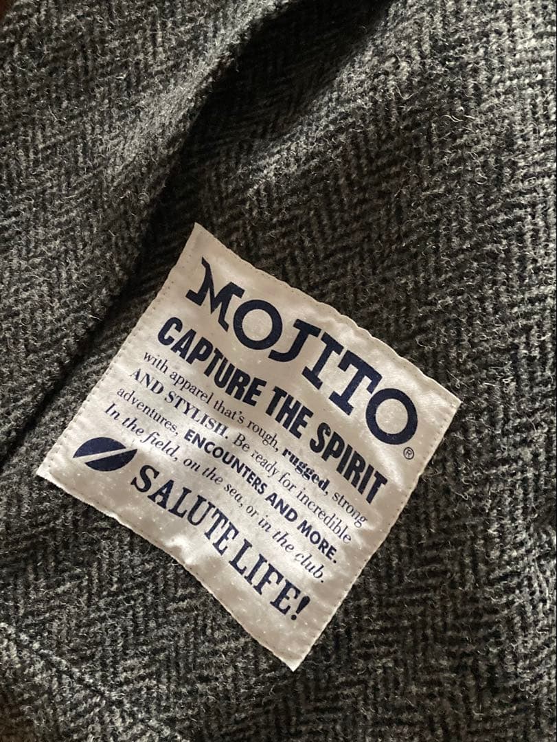 モヒート ハリスツイード ヘリンボーン ジャケット カバーオール 日本製