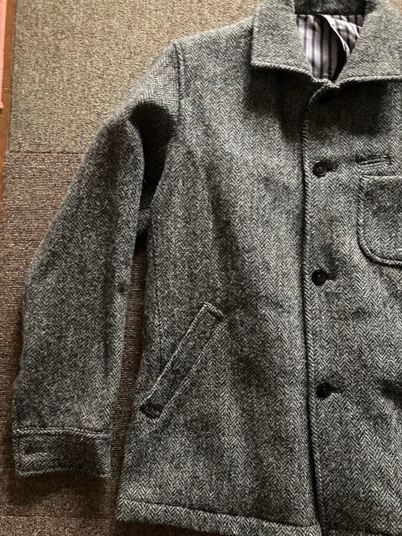 モヒート ハリスツイード ヘリンボーン ジャケット カバーオール 日本製
