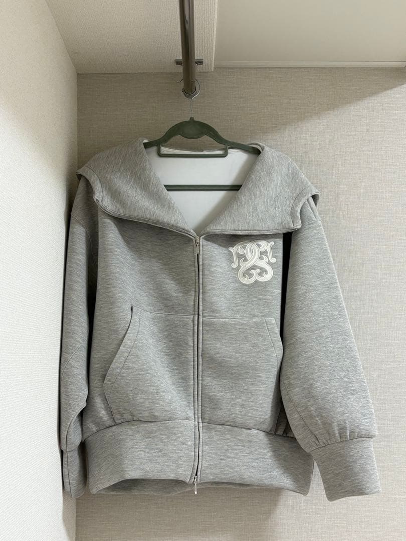 snidel スナイデル スナ ボリュームパーカー トップス グレー