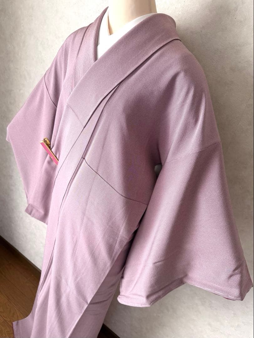 a19 未使用 服部光擴作 正絹 万筋 江戸小紋 作家物 裄 68