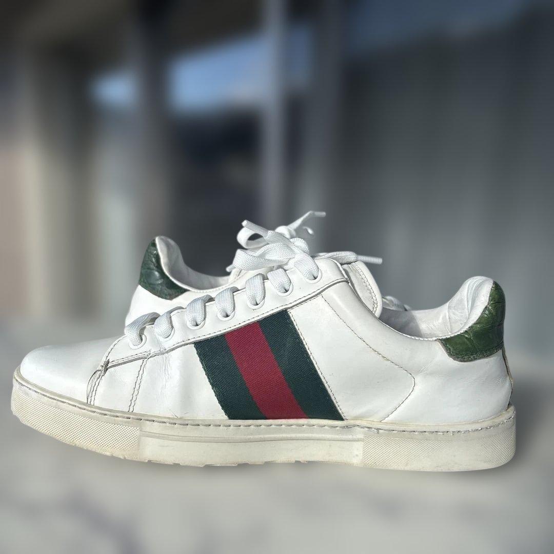 グッチ　シェリーライン　クロコ型押し　スニーカー　GUCCI シューズ　GG