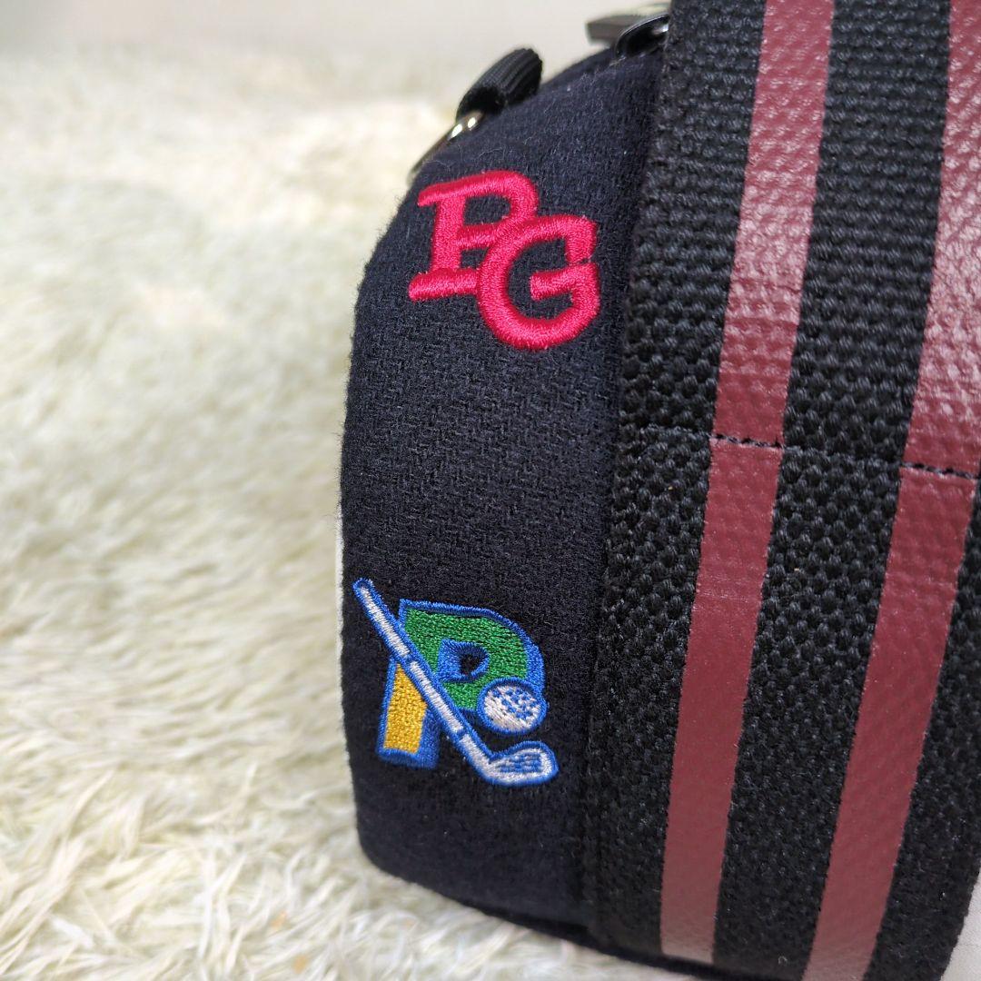 パーリーゲイツ カートバッグ 2way ワッペン キャンバス ブラック