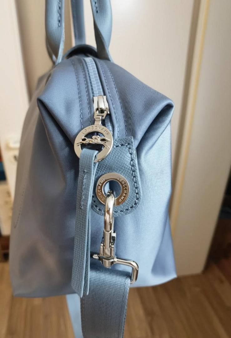 ロンシャン ル ルプリアージュコレク2wayショルダーバッグ ライトブルー Ｍ