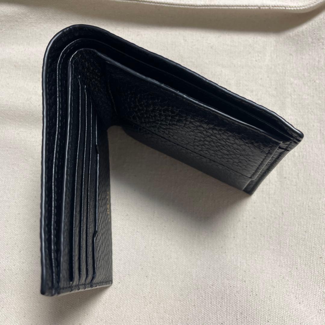 BALLY 二つ折り財布 黒 レザー