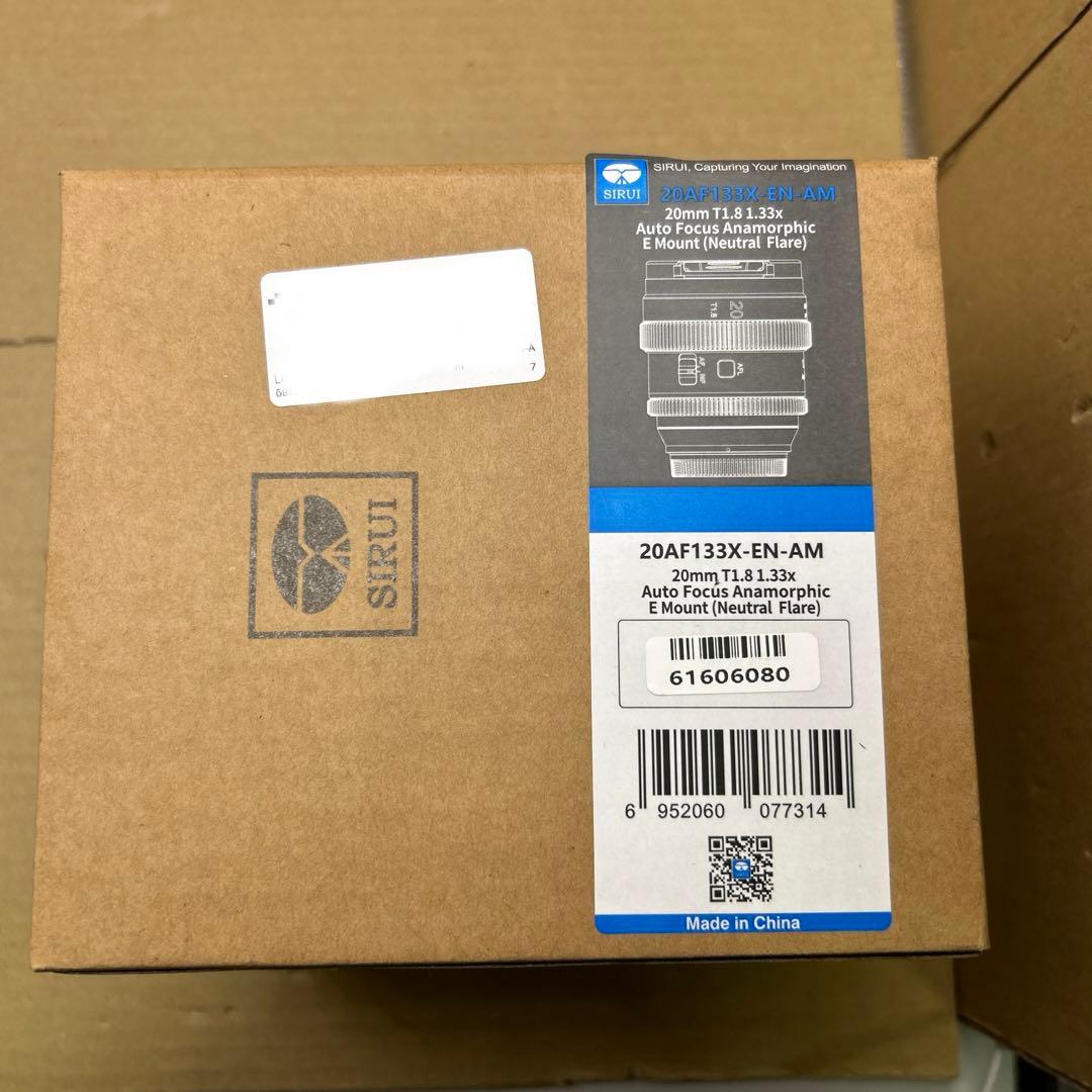 新品　SIRUI 20mm T1.8 1.33X Eマウント