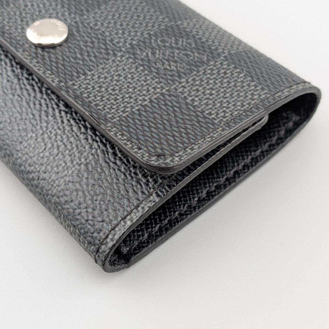 【美品】ルイヴィトン ダミエ グラフィット ミュルティクレ6 キーケース