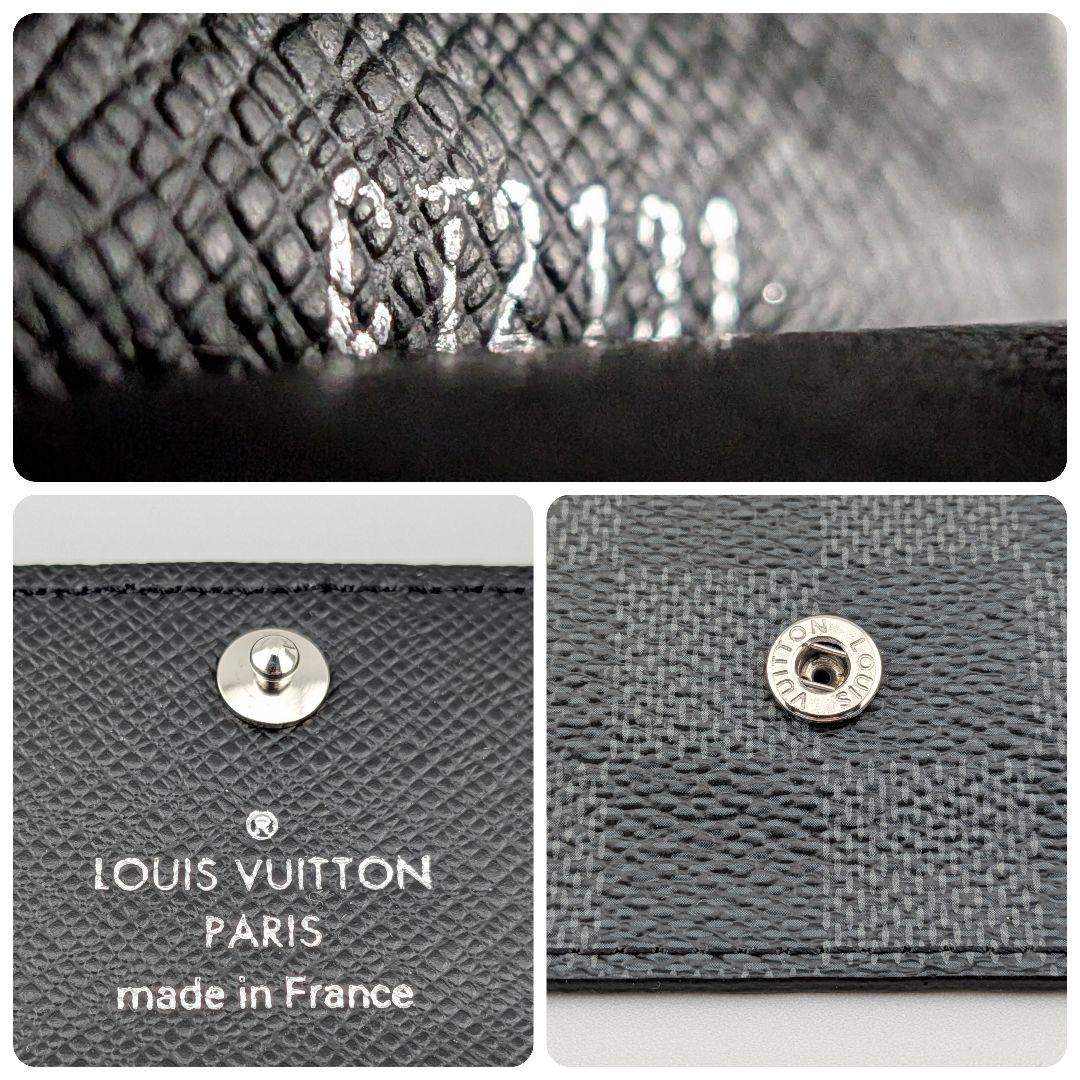 【美品】ルイヴィトン ダミエ グラフィット ミュルティクレ6 キーケース